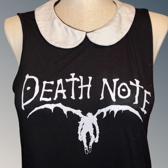 Plus Size Death Note Ryuk Peter Pan Collar Sleeveless Shirt Size XXL - Picture 8 of 8